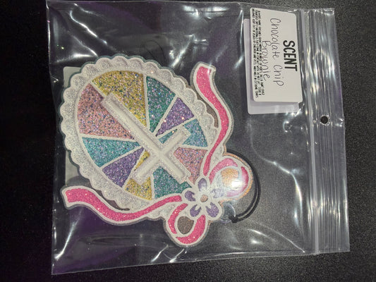 Glitter Cross Freshie