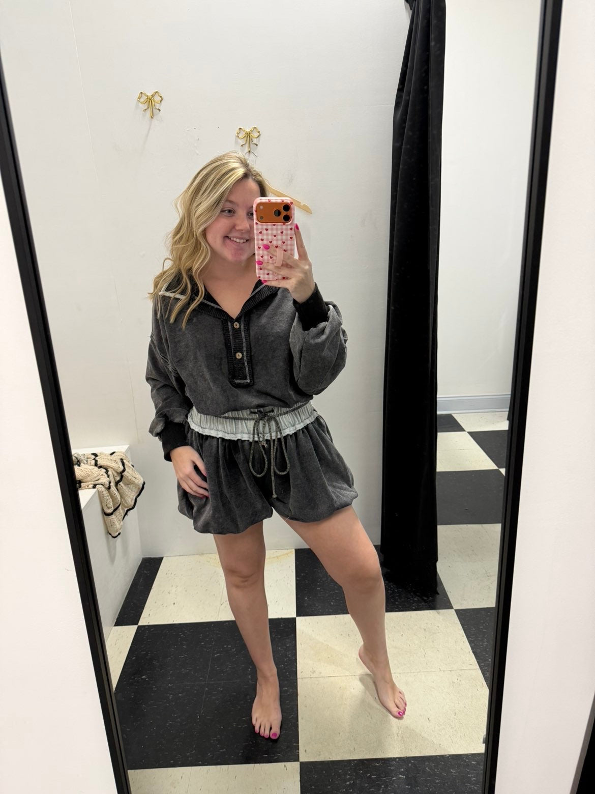 Head Turner Bubble Hem Romper