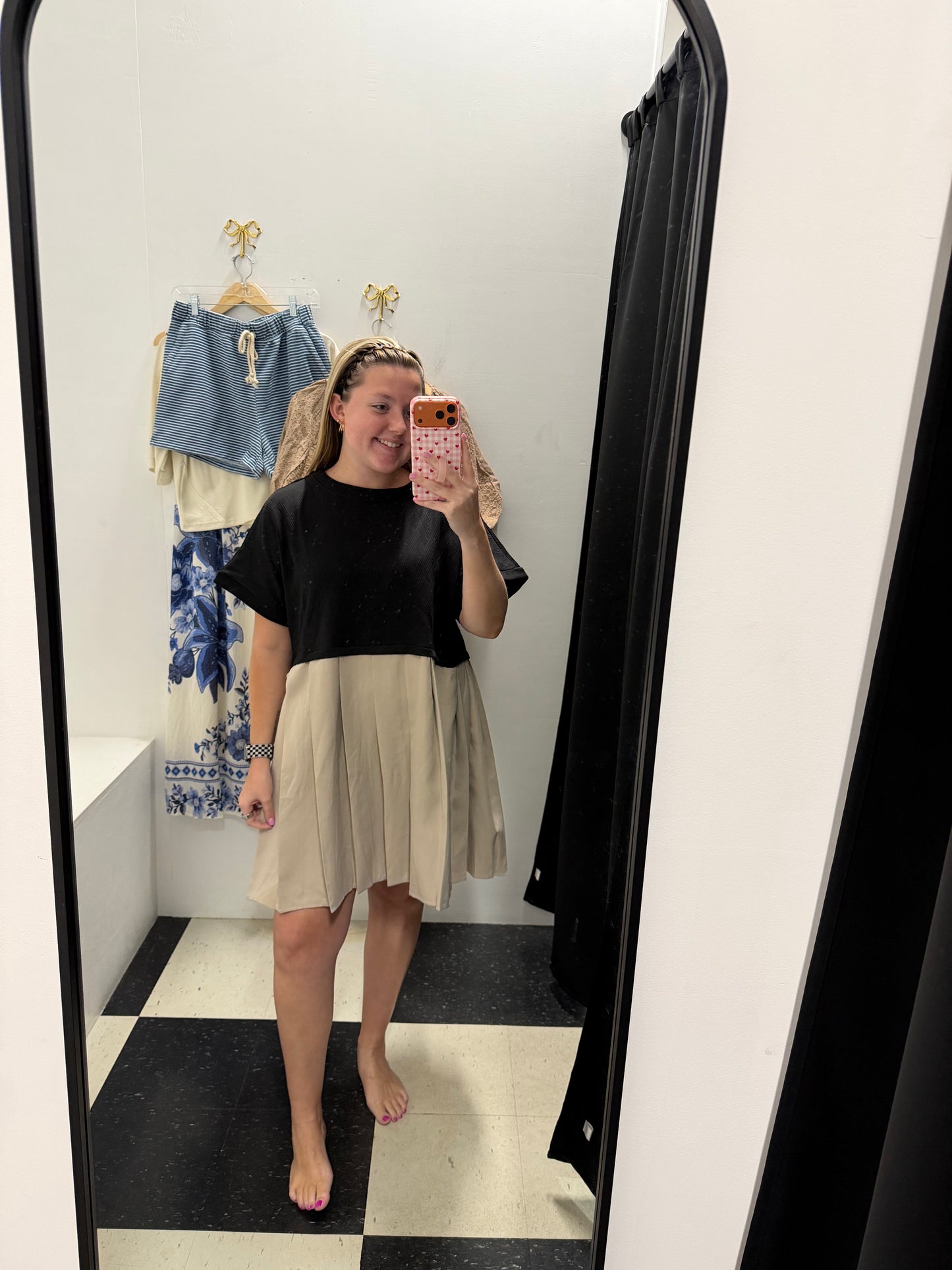Two Tone Mixed Tones Dress
