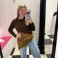 WESTERN DEER PRINT FRINGE SCARF - FINAL SALE