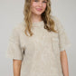 WASHED RIBBED SHORT SLEEVE TOP