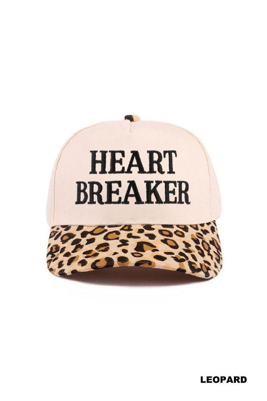 HEART BREAKER HAT - LEOPARD