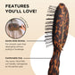 Teleties - Tortoise Detangler Brush