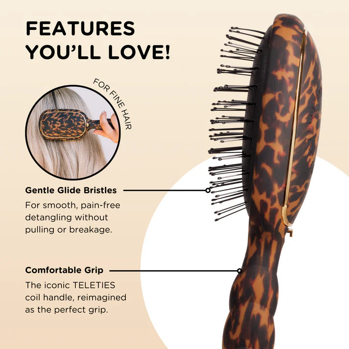 Teleties - Tortoise Detangler Brush