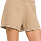 PENNY STITCH DETAIL SHORTS