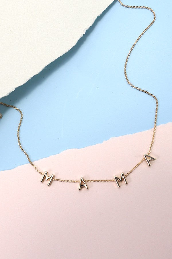 MAMA LETTER NECKLACE