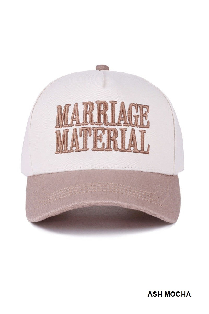 MARRIAGE MATERIAL HAT
