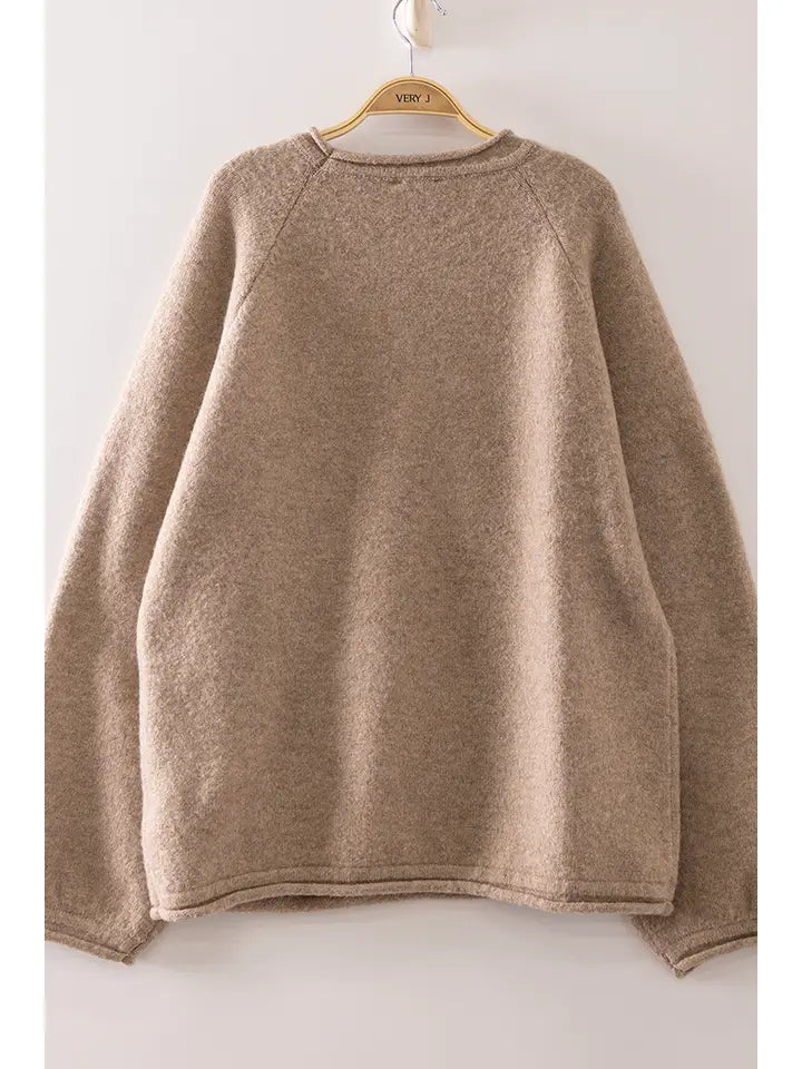 MALLARD IN FLIGHT SWEATER - MOCHA