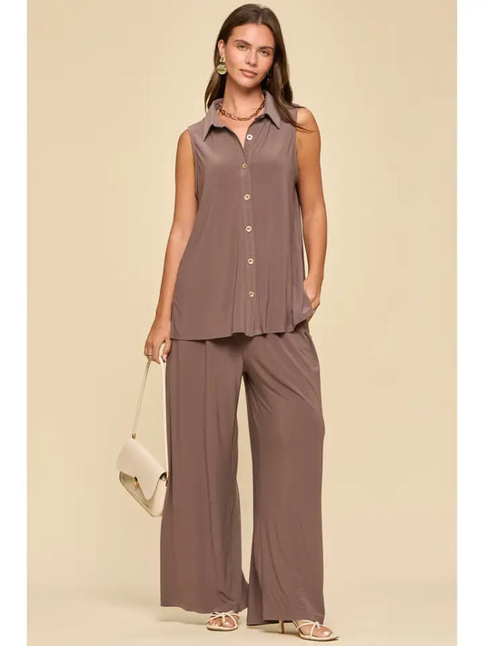 SHORELINE PANTS - MOCHA