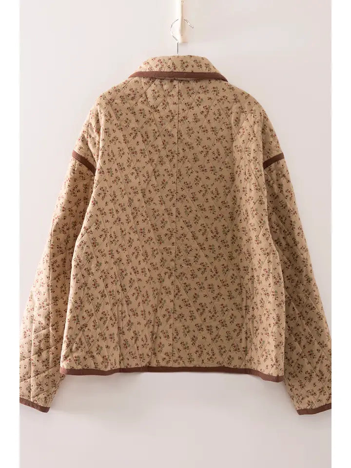 FLORAL QUILTED JACKET
