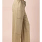 MINERAL WASHED WIDE LEG PANTS