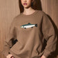 FISH GRAPHIC OVERSIZED SWEATSHIRT