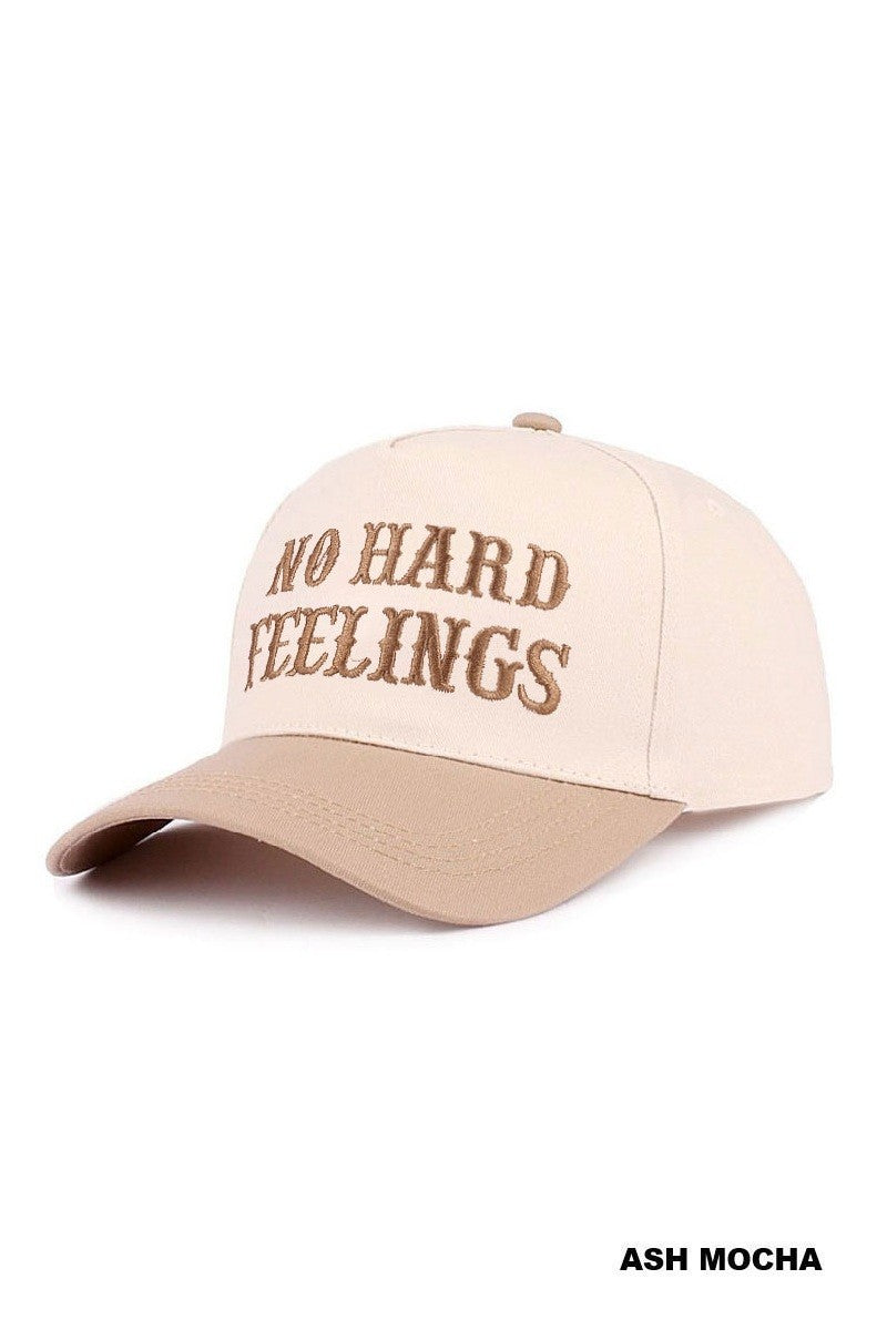 NO HARD FEELINGS HAT - MOCHA