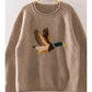 MALLARD IN FLIGHT SWEATER - MOCHA