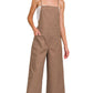 WOVEN SPAGHETTI STRAP OVERALLS