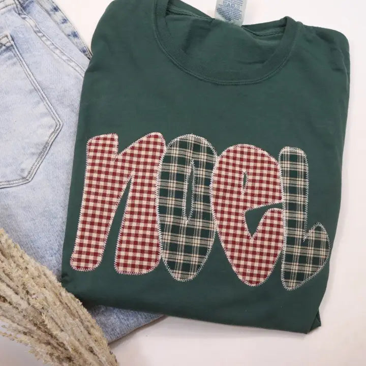 NOEL MIXED PLAID TEE