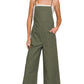 WOVEN SPAGHETTI STRAP OVERALLS