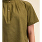 TOUCH OF FALL COLLARED SHIRT - OLIVE