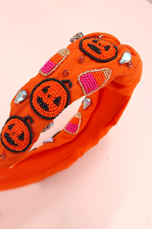 HALLOWEEN CANDY BEADED HEADBAND