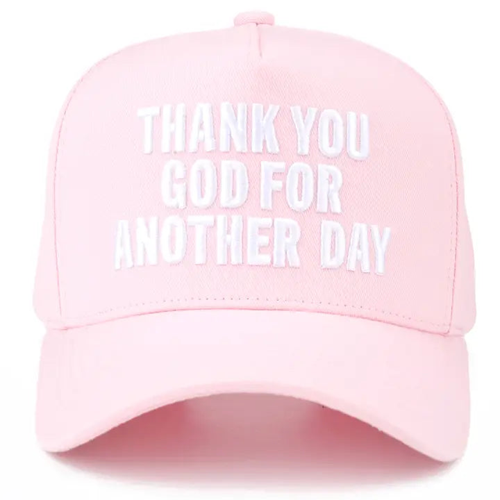 THANK YOU GOD TRUCKER HAT - PINK