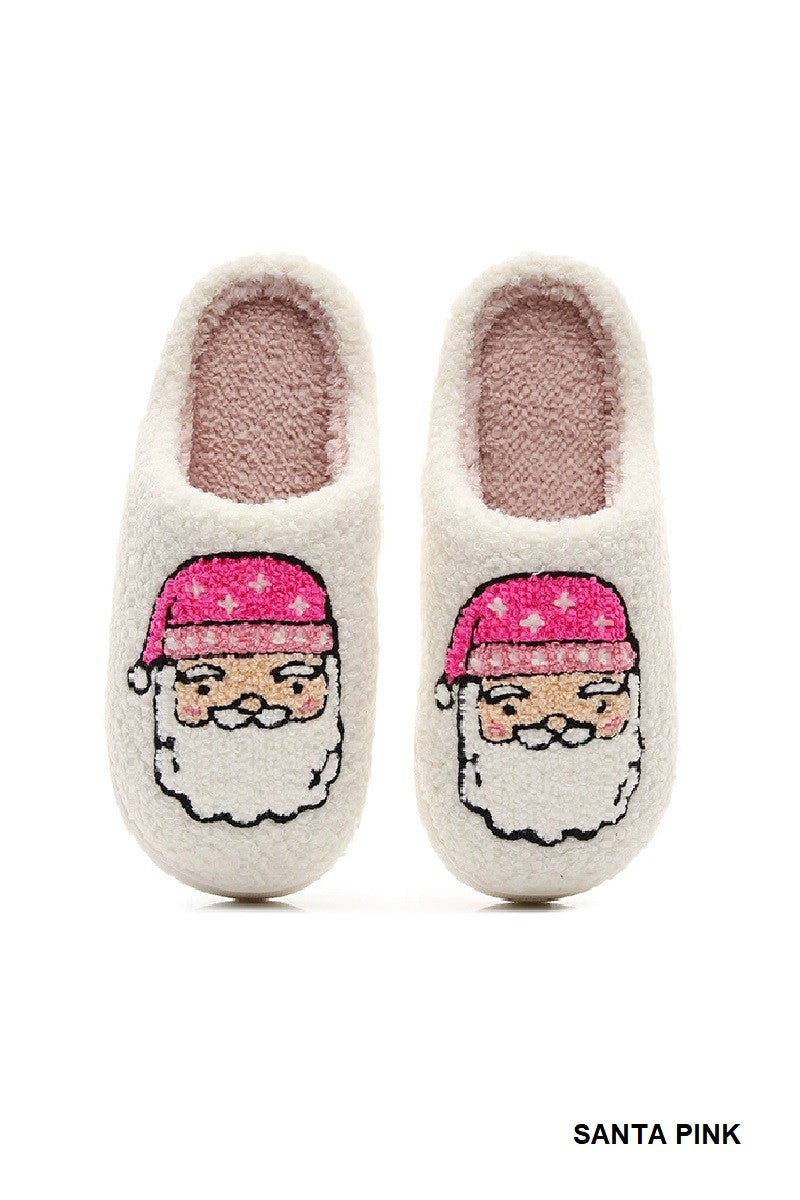 SANTA SLIPPERS - PINK
