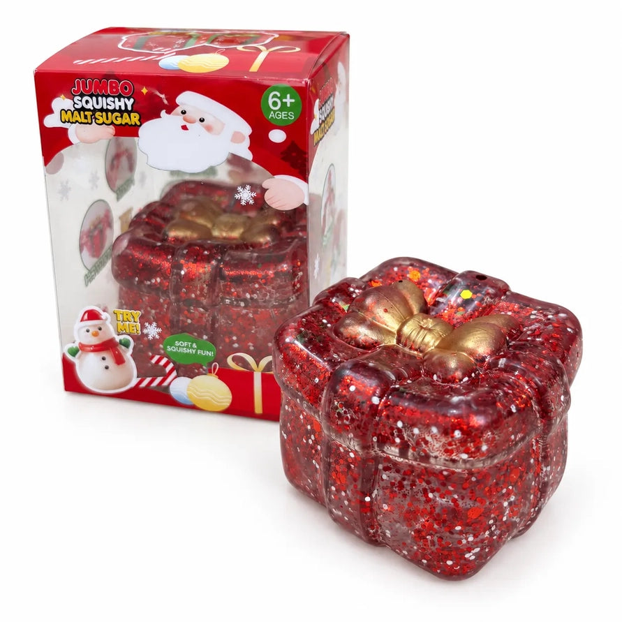CHRISTMAS GLITTER SQUISHY - PRESENT - FINAL SALE