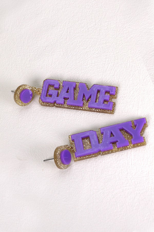 GAME DAY DROP EARRINGS