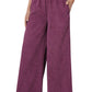 CORDUROY WIDE LEG PANTS