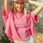 Halo Snow Washed Oversized Crop Tee