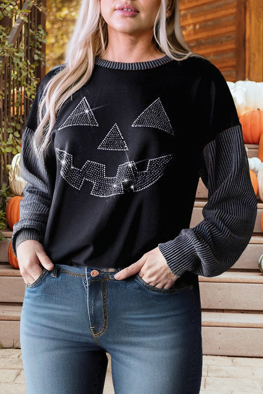 RHINESTONE PUMPKIN TOP