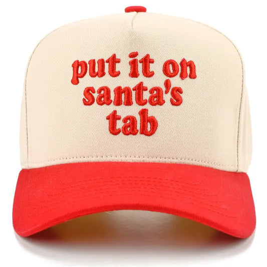 PUT IT ON SANTA'S TAB TRUCKER HAT - RED