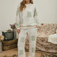 FLORAL QUILT KNIT PANTS