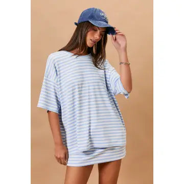 LOOK AT ME STRIPED TOP