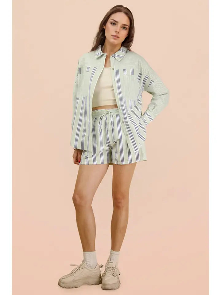 Oak Island Striped Top