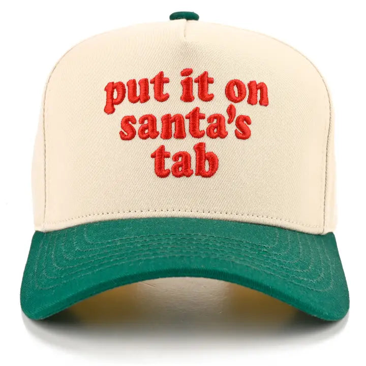 PUT IT ON SANTA'S TAB TRUCKER HAT - DARK GREEN