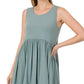 SHIRRING DETAIL TANK TOP