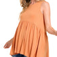 SHIRRING DETAIL TANK TOP