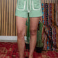 ZIG ZAG STRIPED SHORTS