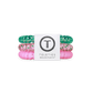 TELETIES - MERRY PINKMAS - SMALL HAIR TIES