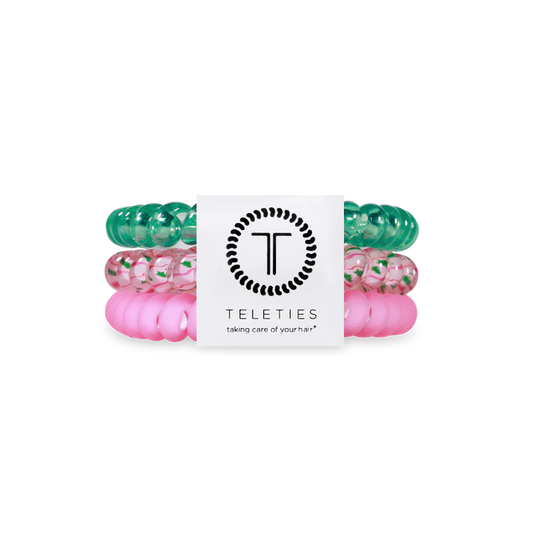 TELETIES - MERRY PINKMAS - SMALL HAIR TIES