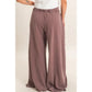 MINERAL WASH STAR PATCH WIDE LEG PANTS