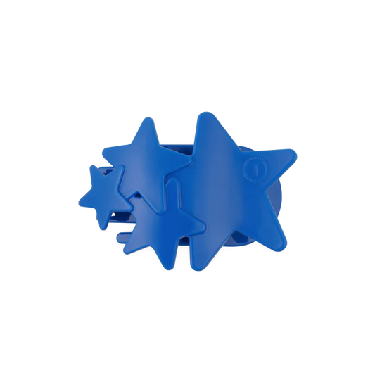 TELETIES - SHOOTING STAR FLAT HAIR CLIP - MEDIUM - BLUE