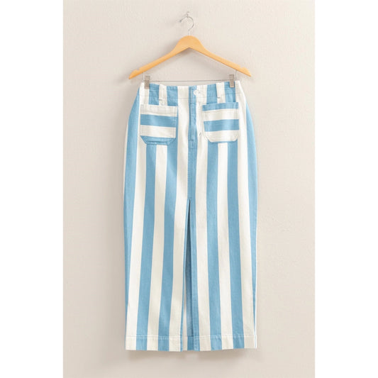 Boardwalk Stroll Striped Skirt