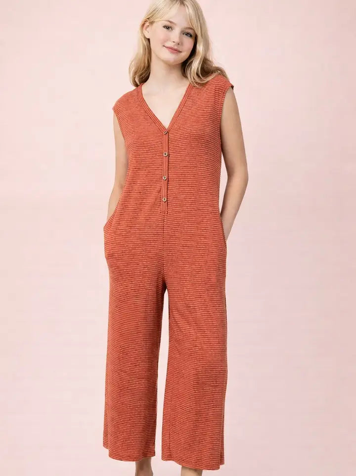 JENNY STRIPED JUMPSUIT