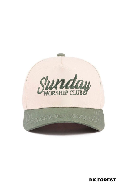 SUNDAY WORSHIP CLUB HAT - GREEN