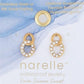 Waterproof Jewelry - Double Circle Link Studs - Gold