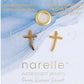 Waterproof Jewelry - Curved Cross Studs - Gold