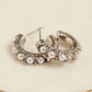Waterproof Jewelry - Pearl C-Hoops - Silver