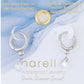 Waterproof Jewelry - Drop Huggie Hoops - Silver