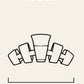 Teleties - Classic Claw Clip - Dreamsicle - Medium